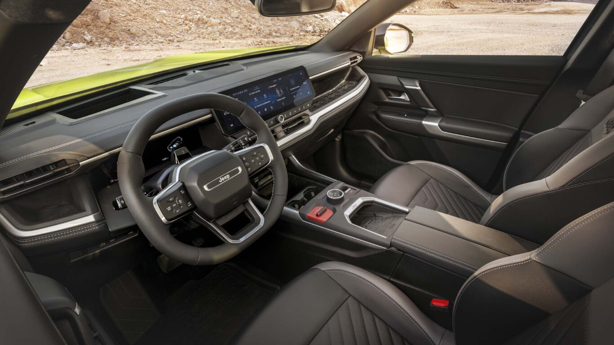 Intérieur du Jeep Compass hybride rechargeable