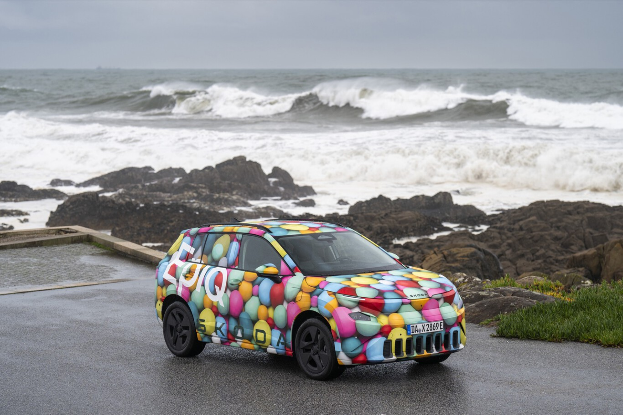 Skoda Epiq électrique face à l’océan