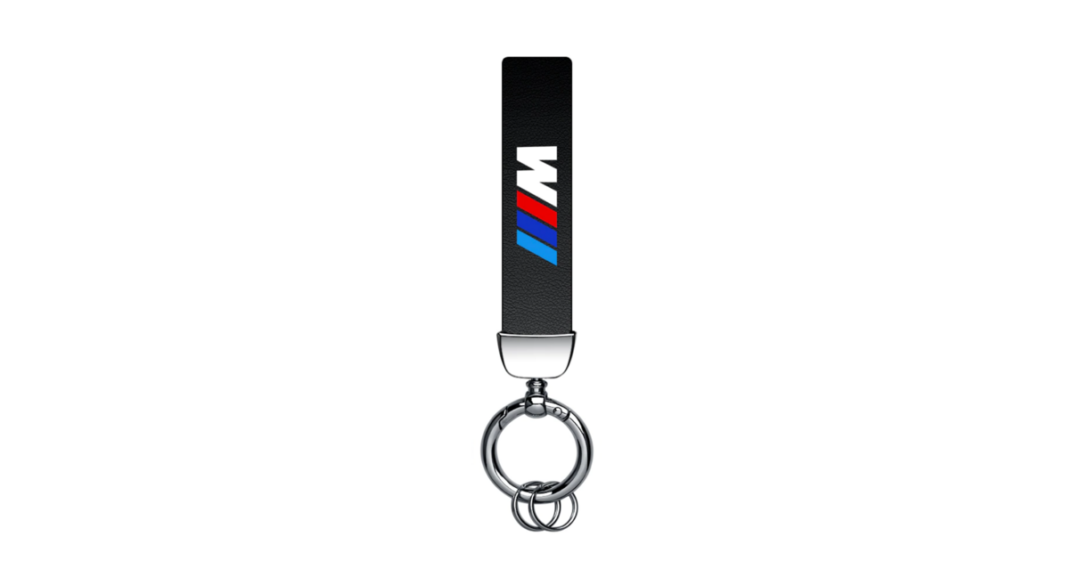Porte-Clés BMW M Aluminium - Design Noir Carbone Sportif