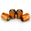 Bouchons de valve doré Porsche, design tuning avec écusson blason, compatibles TPMS