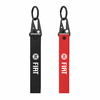 porte-clés nylon rouge et noir compatible Fiat