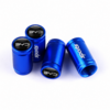 Bouchons de valve sport BYD bleus en aluminium, lot de 4