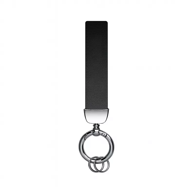 Porte-clés voiture asiatique en cuir noir
