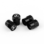 Couvercles de valve ACURA noirs, ensemble de 4 bouchons de tige de valve
