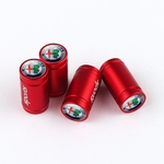 Caches de tige de valve rouges avec logo Alfa Romeo, accessoire auto dynamique