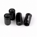 Bouchons de valve sport BYD noirs en aluminium, lot de 4
