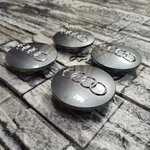 Lot de 4 cache-moyeux pour Audi