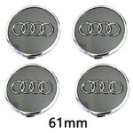 Cache-moyeu Audi 61 mm gris référence 4M0601170