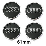 Cache-moyeu Audi 61 mm noir référence 4M0601170