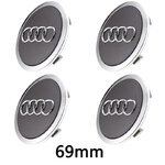 Cache-moyeu Audi 69 mm gris référence 4B0601170A