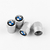 4 bouchon de valves argent bmw