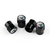 Embouts de protection pour valve noirs avec logo Alfa Romeo, pack de 4
