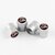 Lot de 4 couvercles de valve argentés avec logo Audi S sur fond blanc, cache-valves métallique pour tige de valve