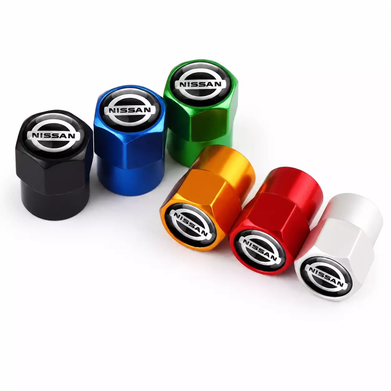 Bouchons de valve Nissan colorés pour pneus de voiture