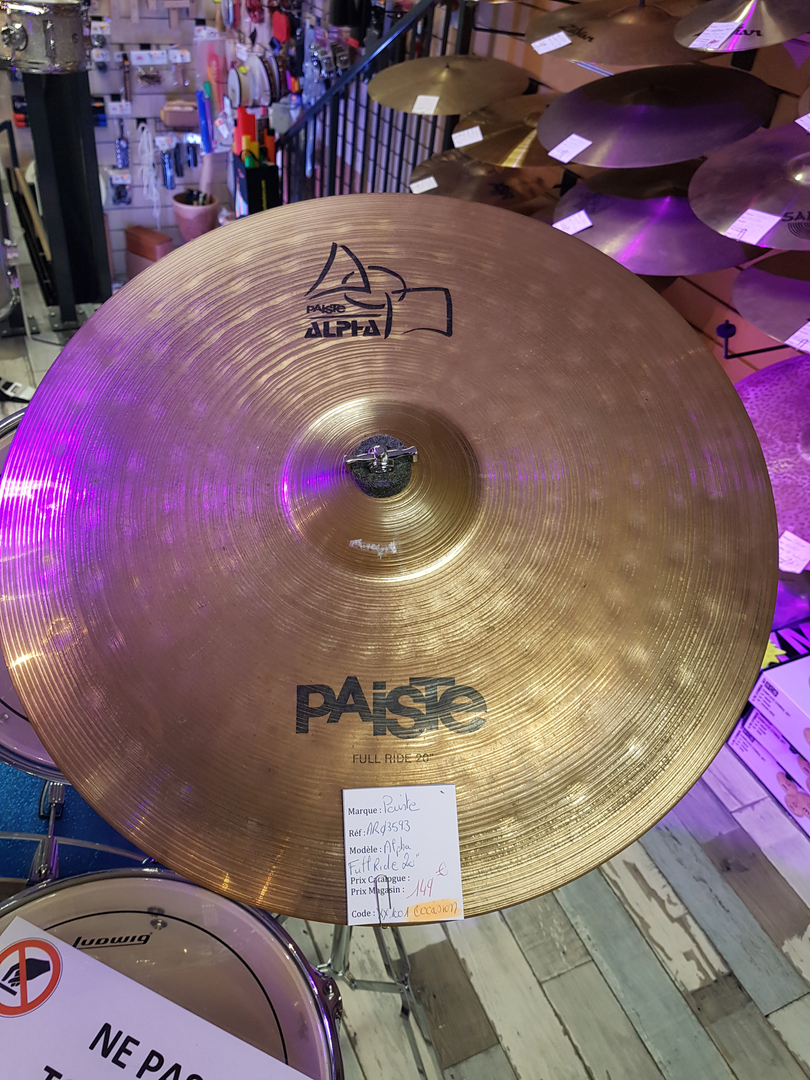 occasion Cymbale Paiste Alpha 20" Power Ride 