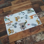 debarbouillette lavable avec motif animaux