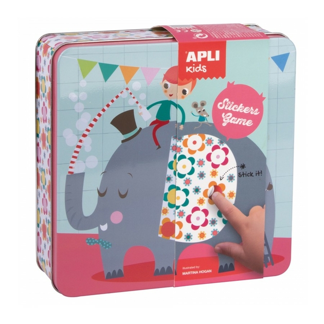 Jeu de gommettes Éléphant - JEUX ÉDUCATIFS/APLI KIDS - placard-aux-jeux