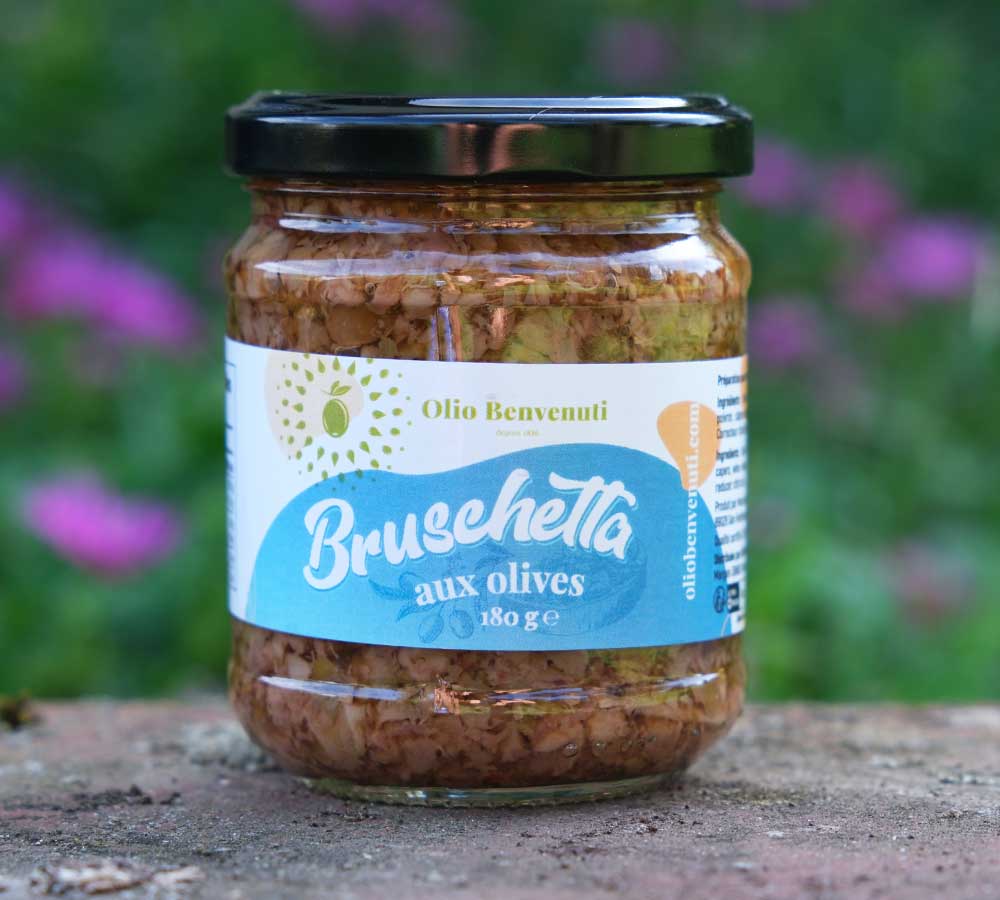 La Bruschetta aux olives d\'Olio Benvenuti