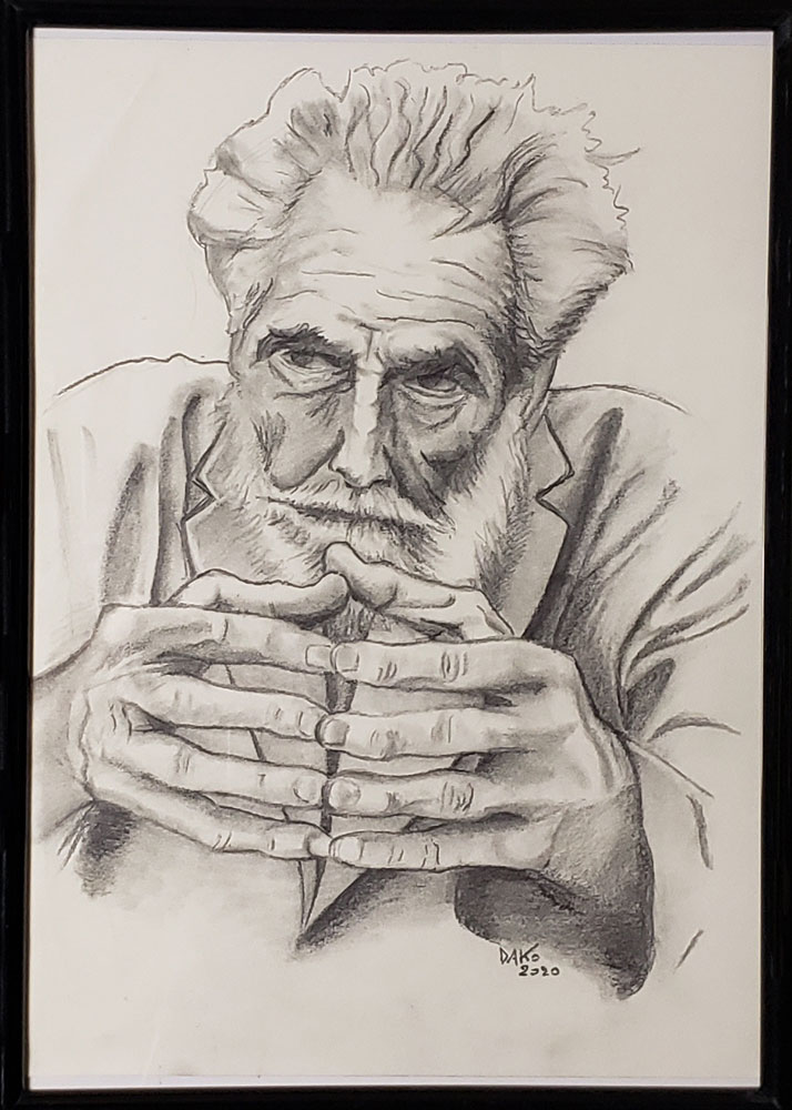 Portrait d\'Ezra Pound (A4)