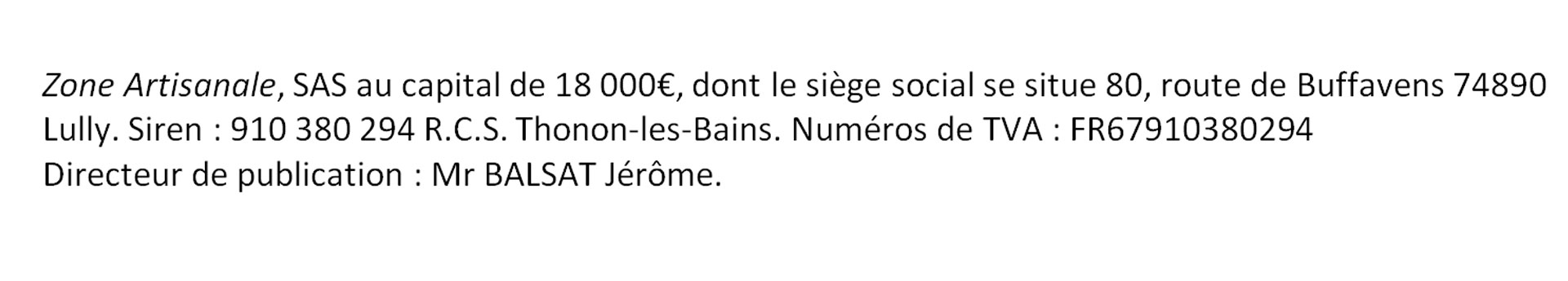 rcs mention legale za