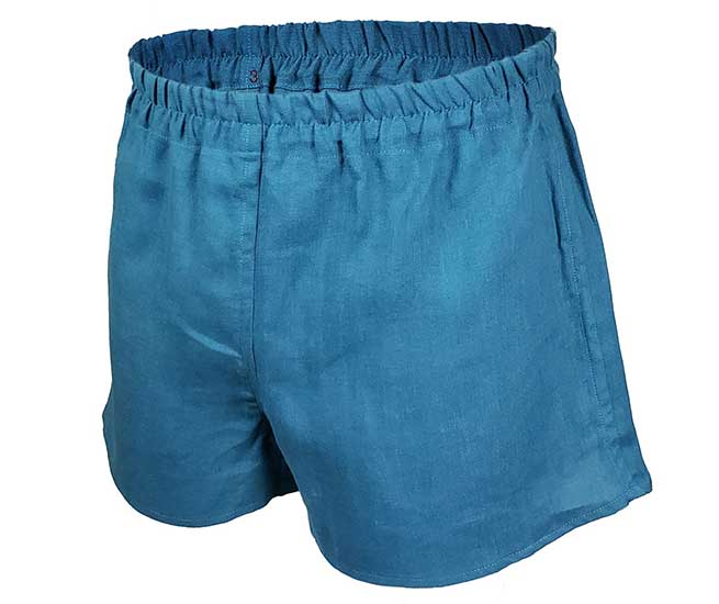calecon lin homme bleu acceuil