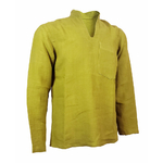 chemise-lin-homme-col-mao-manche-longue-olive-2