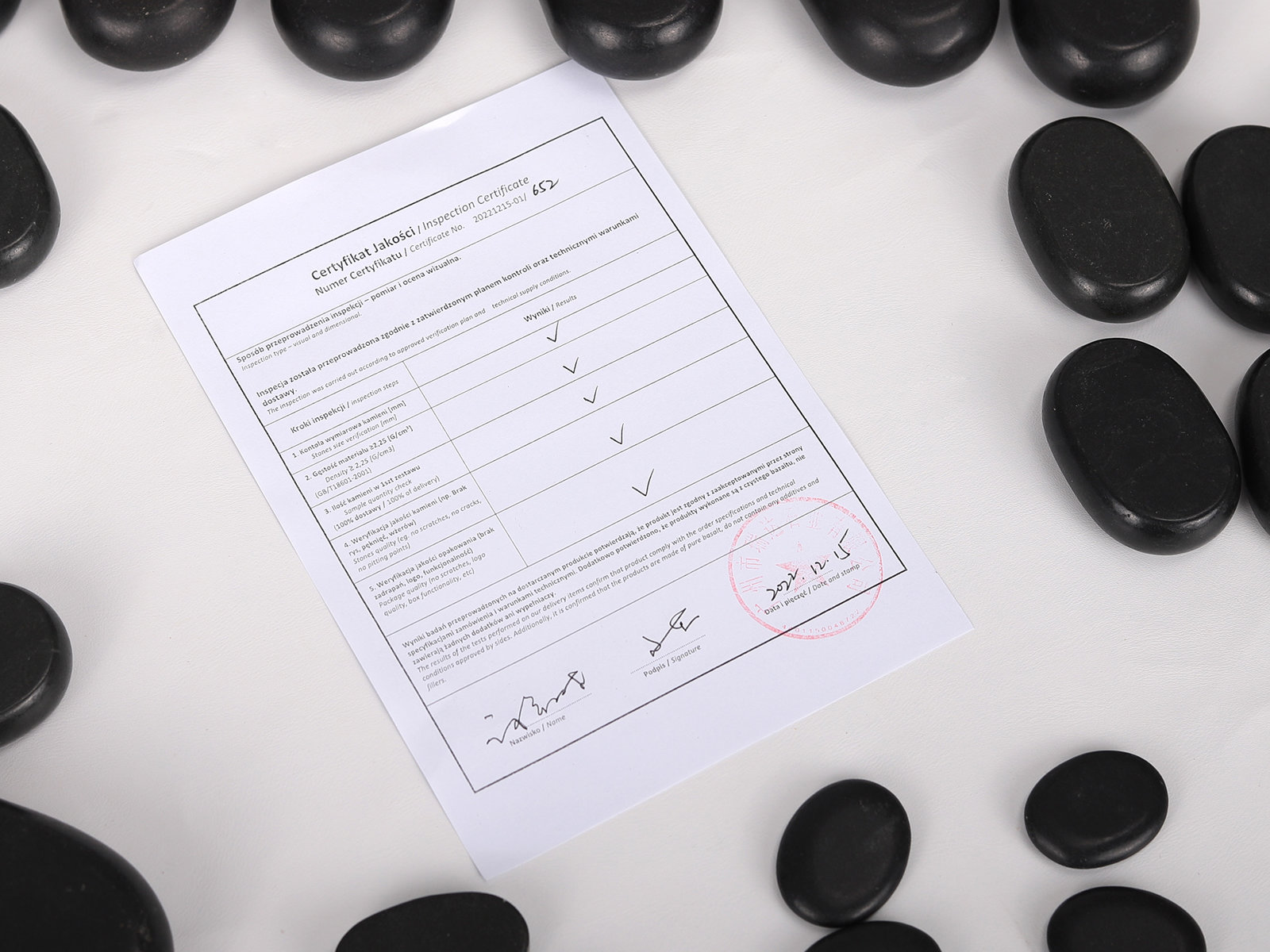 habys coffret de 45 pierres chaudes certificat dorigine et de qualité certifié
