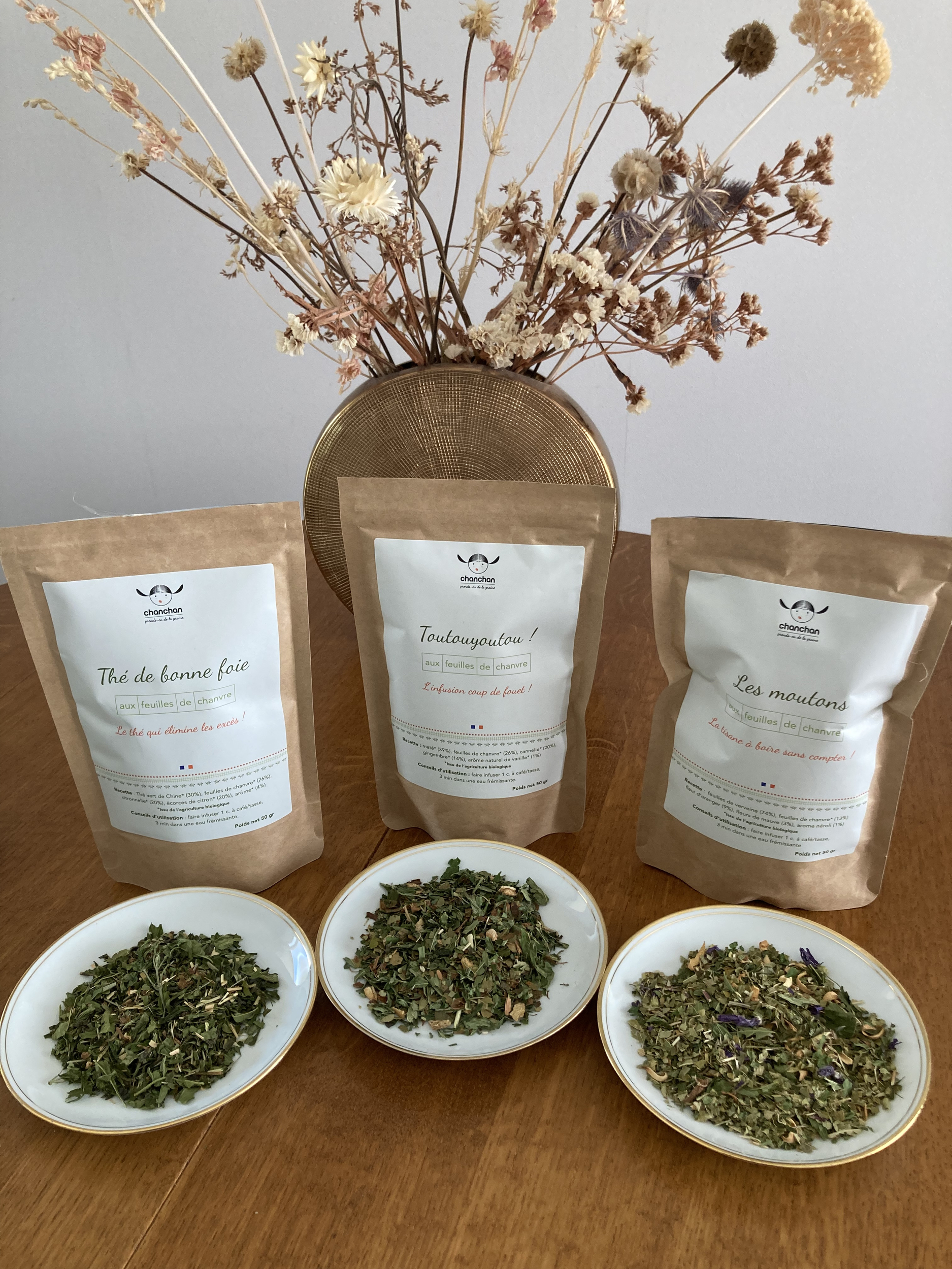 thé infusion au feuilles de chanvre bio chanchan phare santé