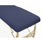 housse-eponge-bleue-marine-fonce-table-de-massage-portable-habys-mobercas-ecopostural-tablelya-gros-plan