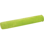 coussin cylindrique flexible en mousse à mémoire de forme vert anis diamètre 9 cm vue allongé