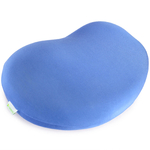 tablelya oreiller meilleur sommeil orthopedique pour soutenir la nuque en forme de haricot housse bleue vue arriere