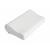 tablelya habys oreiller ergonomique à mémoire de forme M-50x30x7-9-cm-housse blanche passepoilée