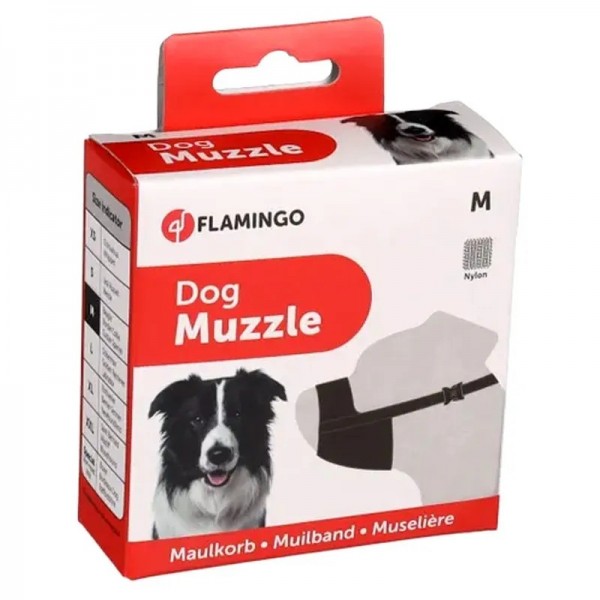 museliere-pour-chien-en-nylon-noir-taille-m-flamingo