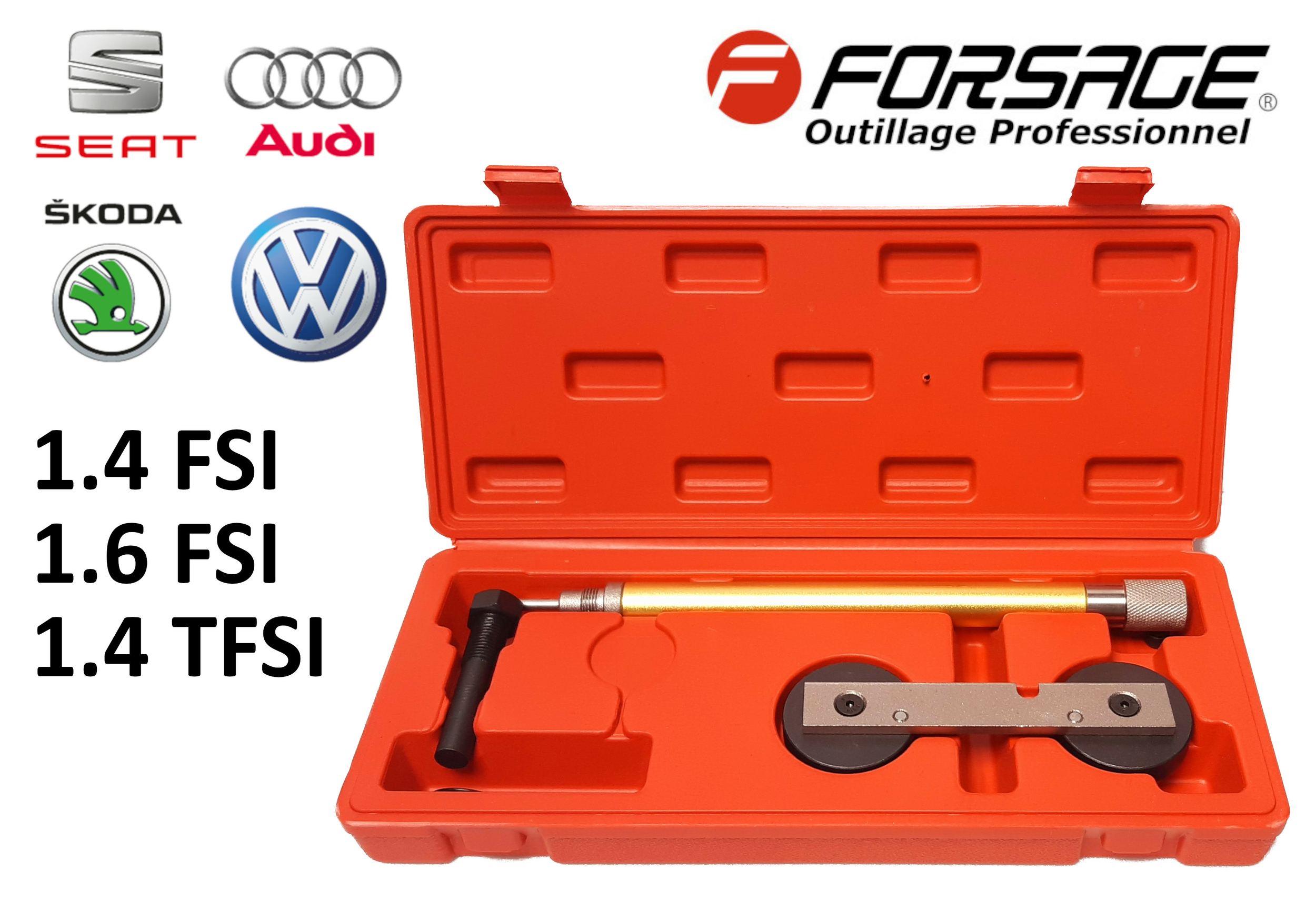 Coffret d'outils de calage distribution VAG 1.4/1.6FSI 1.4TSI VW AUDI SEAT  SKODA