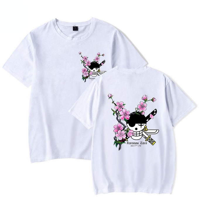 t shirt one piece zoro cherry tree flower 5