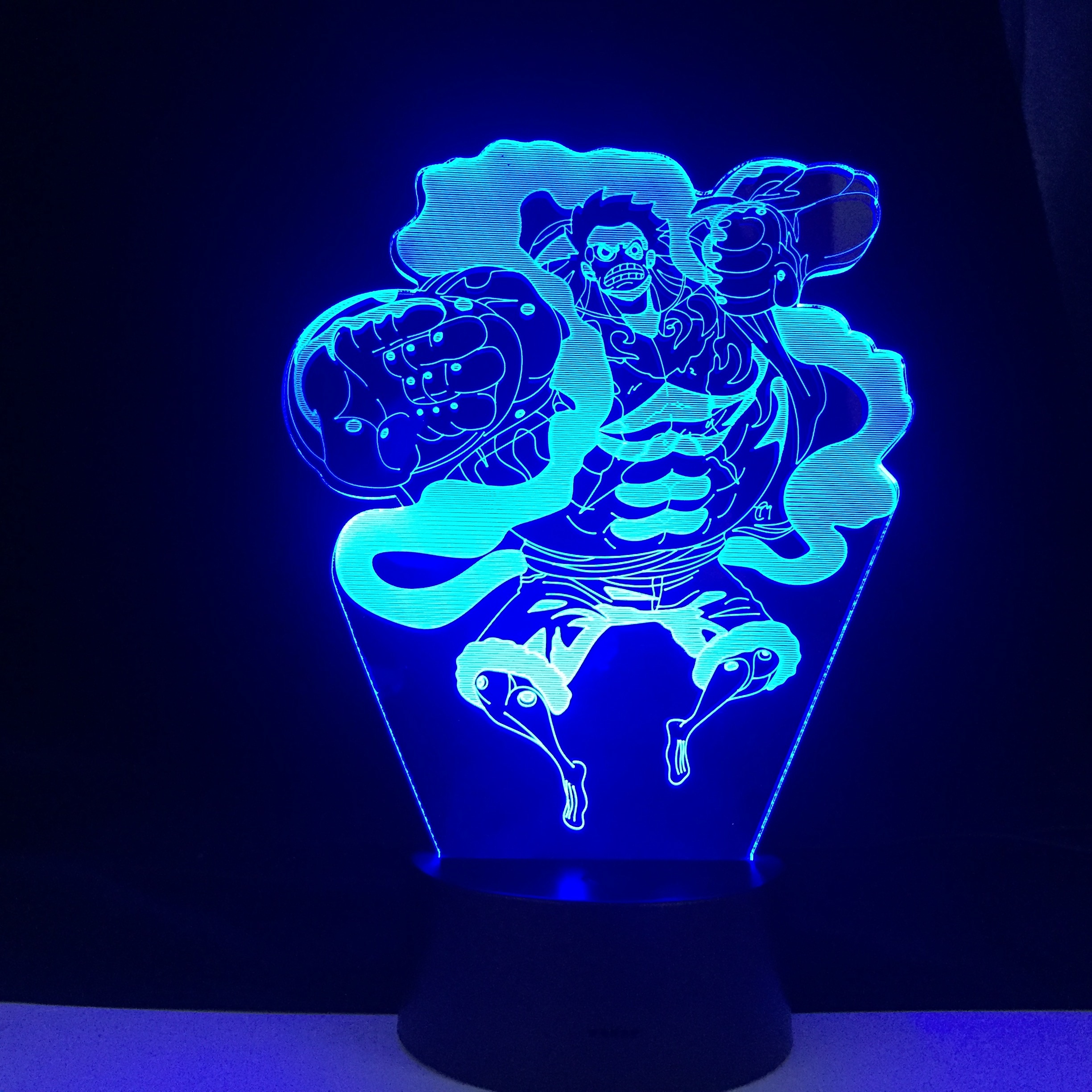 Lampe 3D One Piece Luffy Gear 4