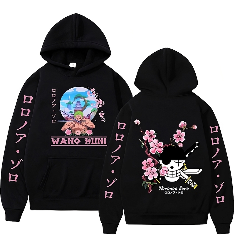 sweatshirt one piece zoro wano kuni 5