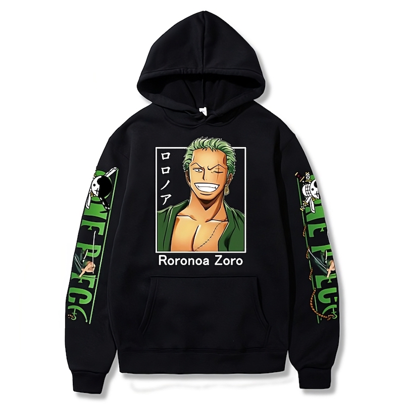 sweatshirt one piece zoro smile 7