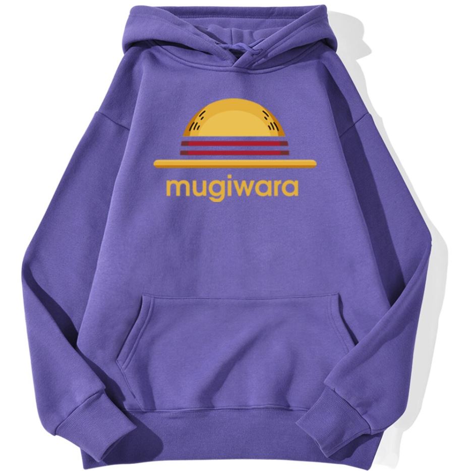 sweatshirt hoodie one piece mugiwara strawhat violet