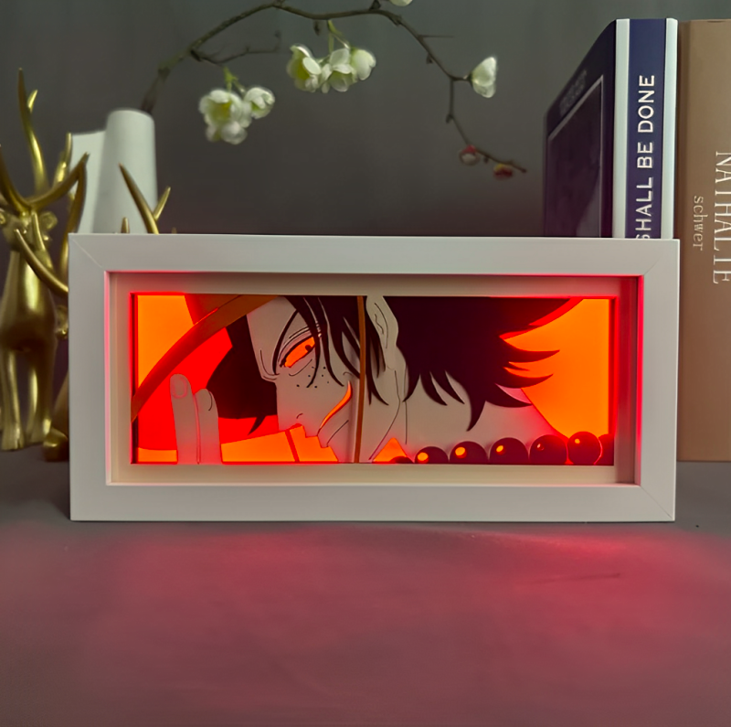 Cadre Lampe 3D One Piece Ace