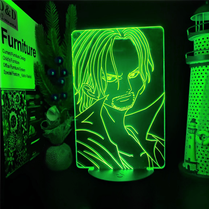 lampe 3d one piece shanks face green