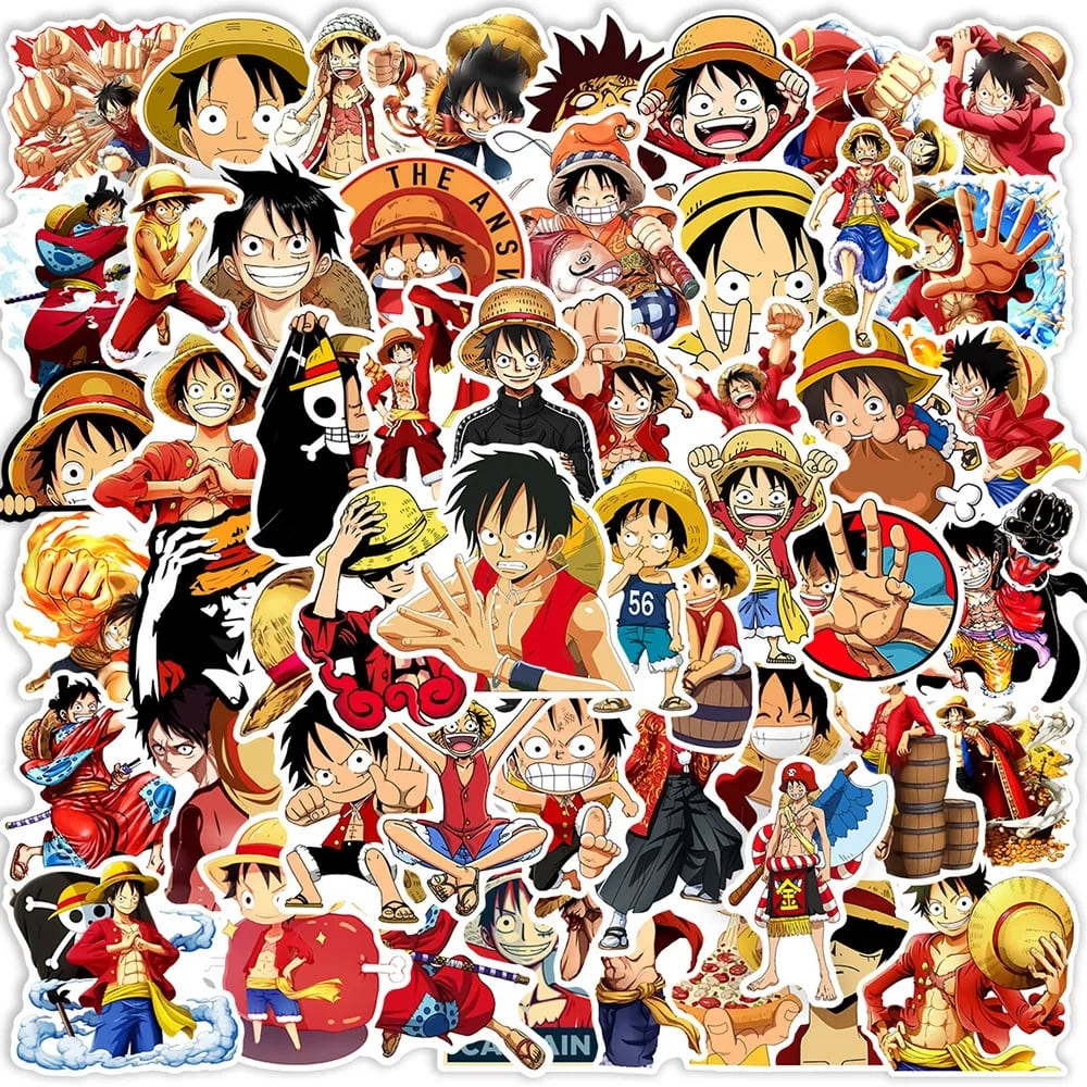 autocollants one piece pack monkey luffy 1