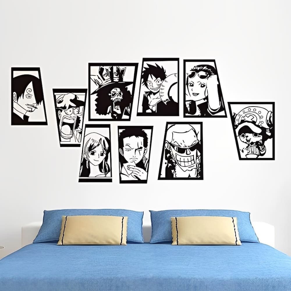 sticker mural one piece mugiwara equipage