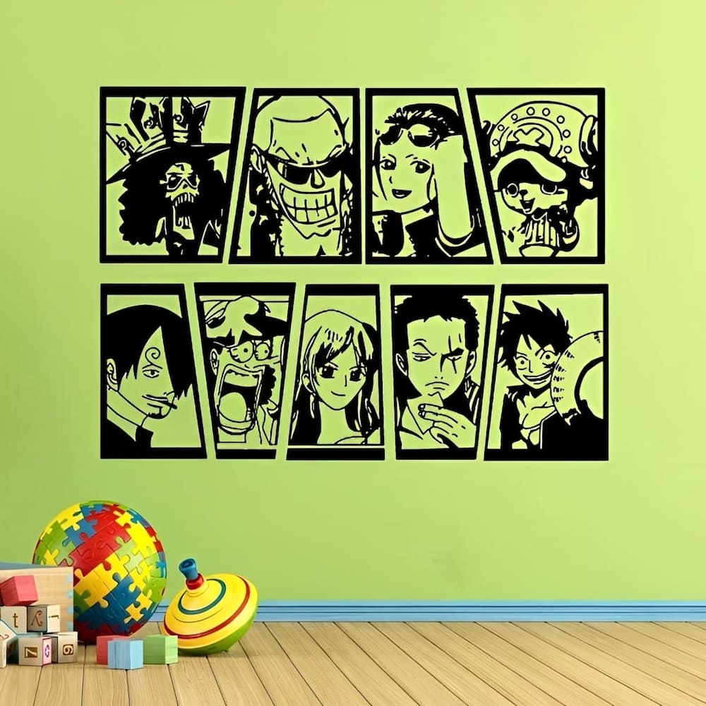 sticker mural one piece mugiwara equipage 1