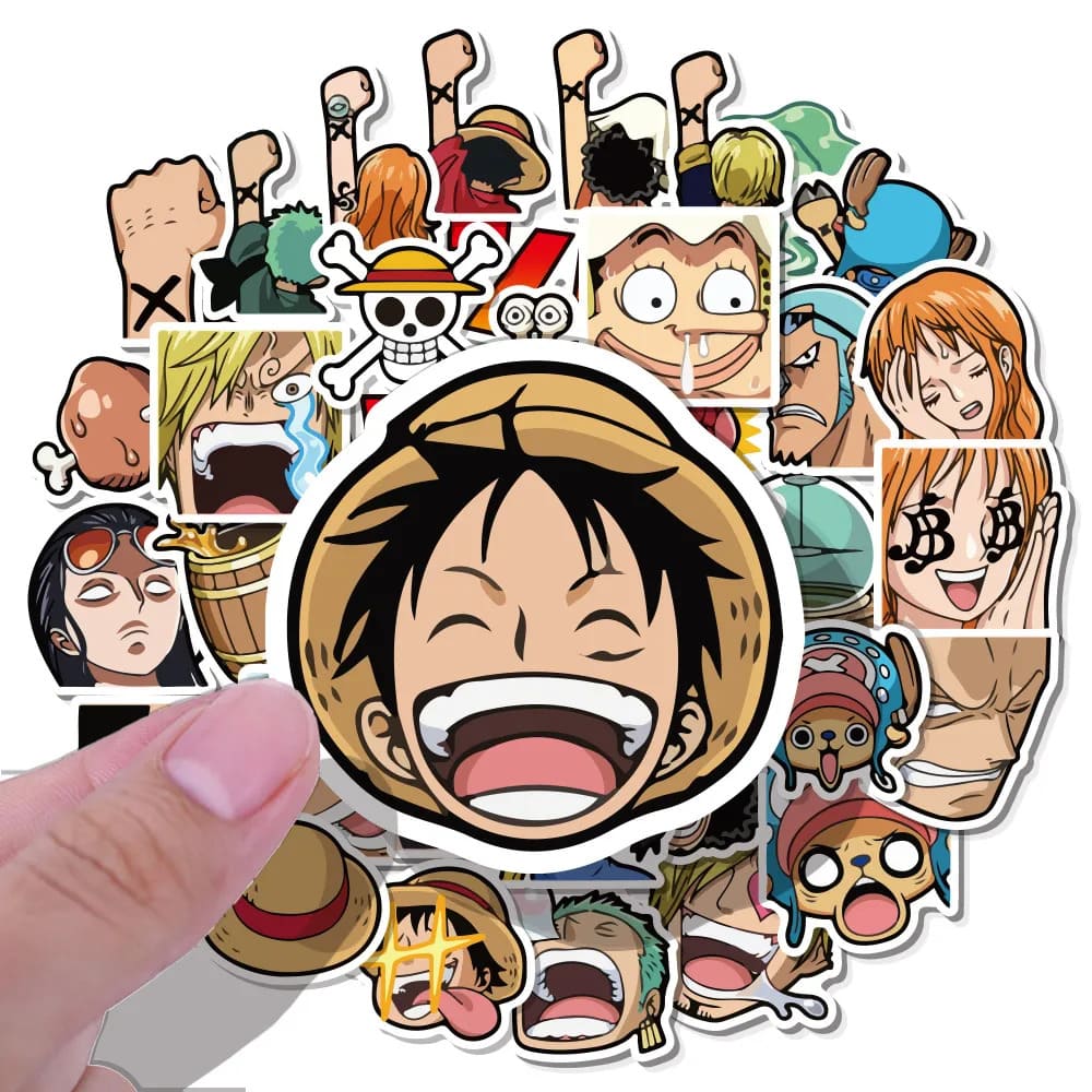 autocollants one piece pack faces 3