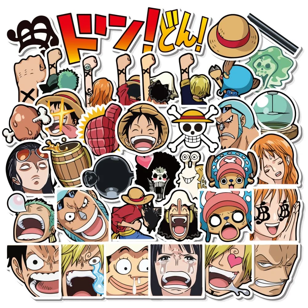 autocollants one piece pack faces 2