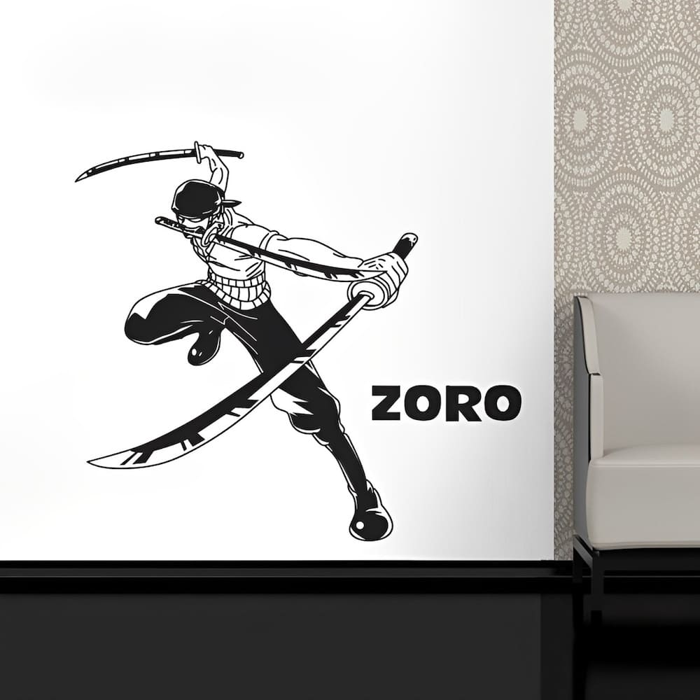 stickers mural zoro sabres 2 one piece 1