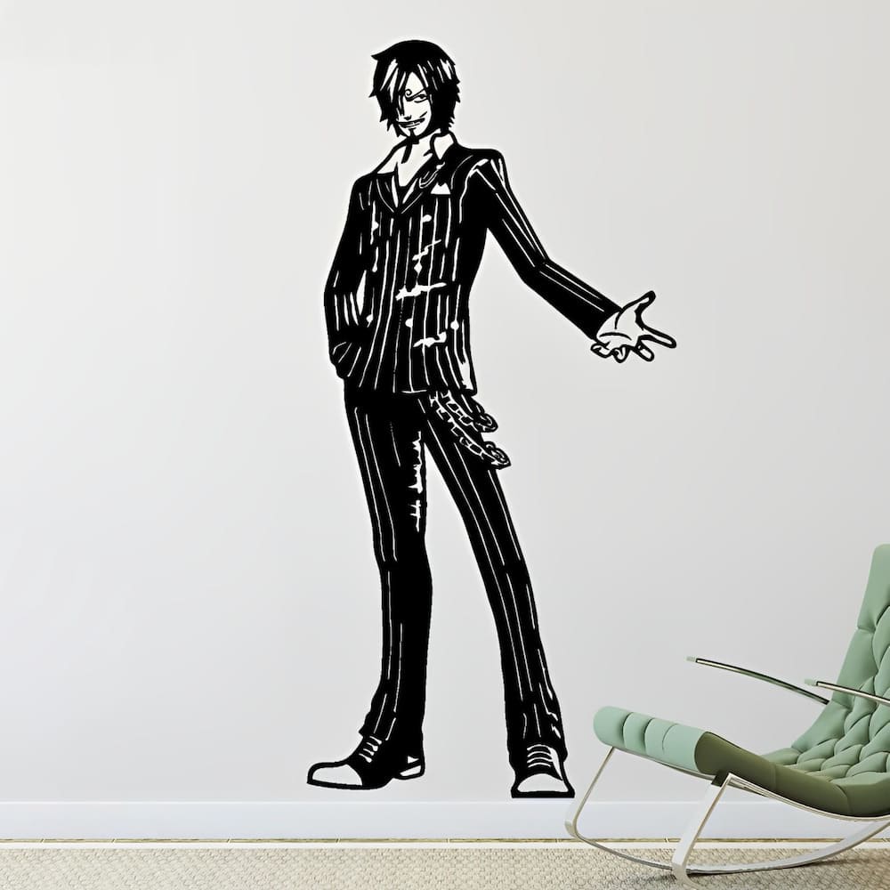 stickers mural sanji one piece