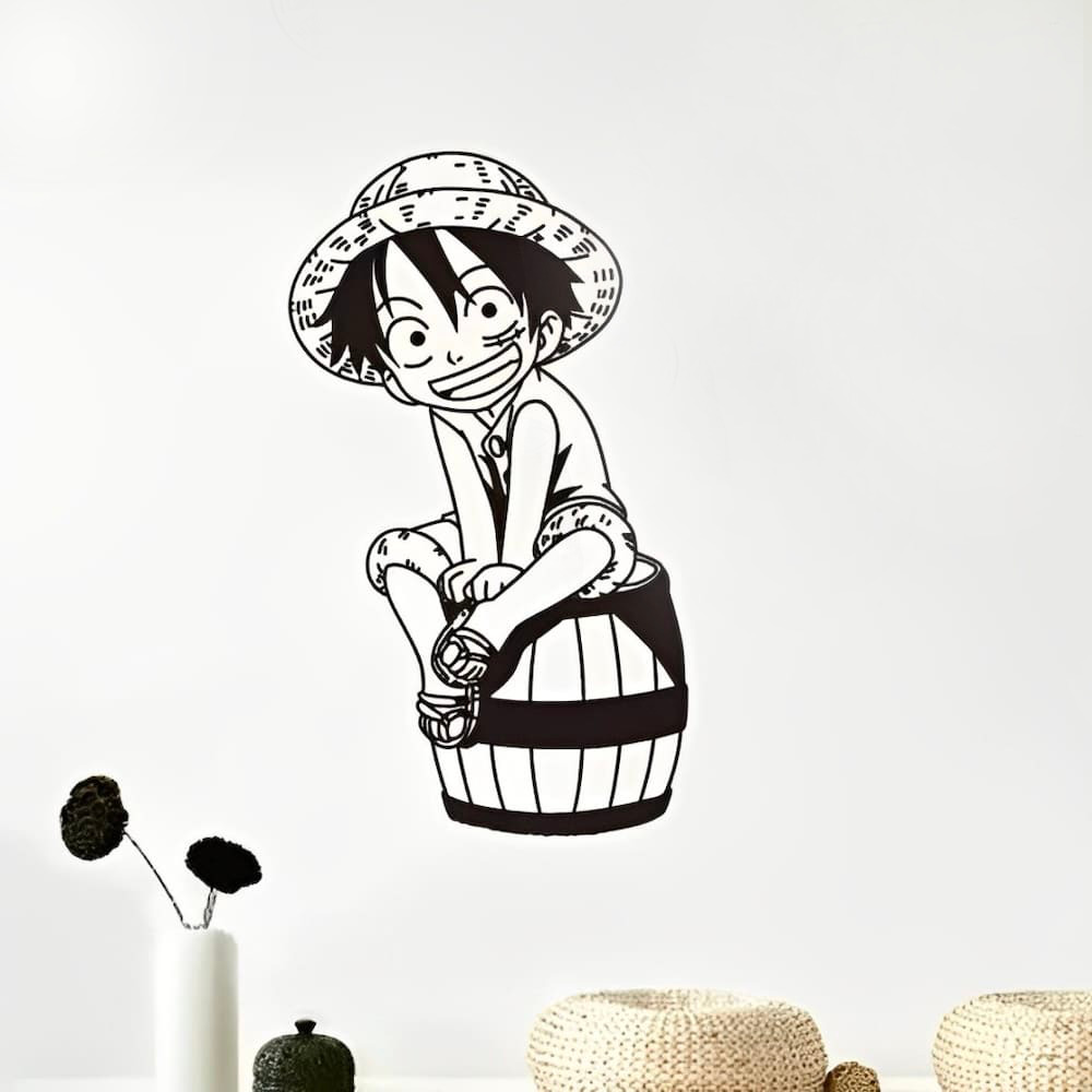 stickers mural luffy kid one piece 2