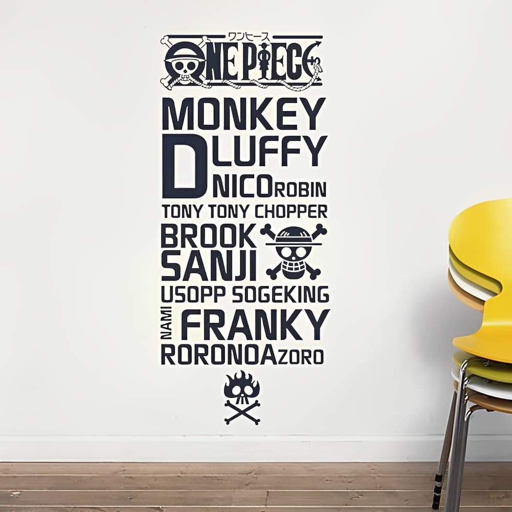 stickers mural one piece équipage